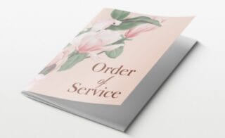 multi page funeral order of service