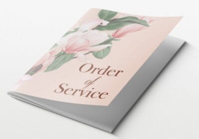 multi page funeral order of service