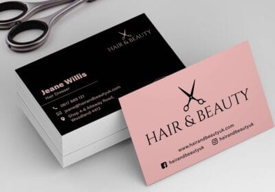 hair salon business card