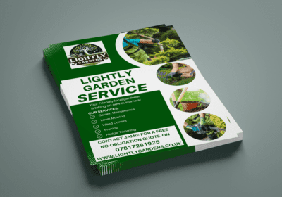 flyers for lightly garden service wirral.